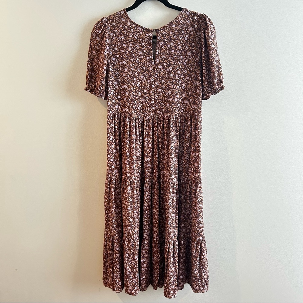 Aerie Purple Floral Relic Maxi Dress | size XS - Picture 8 of 8